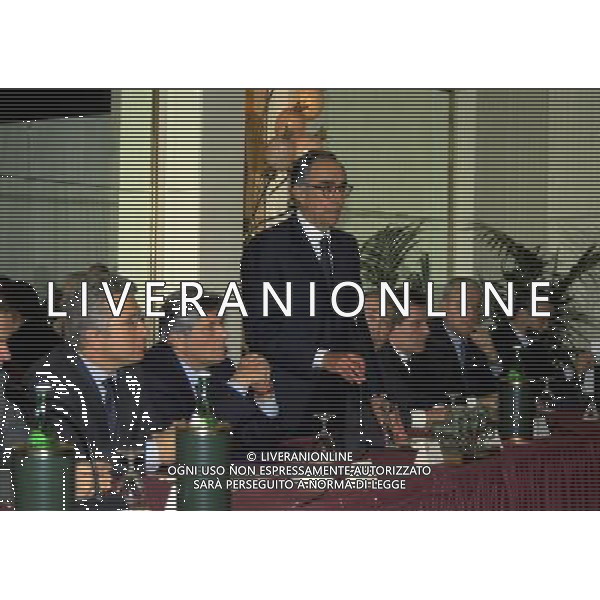 MILANO 17-12-1998 HOTEL PRINCIPE DI SAVOIA FESTA NATALIZIA DELLA LEGA NAZIONALE CALCIO NELLA FOTO FRANCO CARRARO AG ALDO LIVERANI SAS