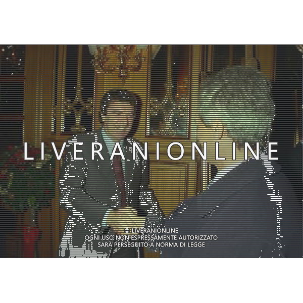 MILANO 17-12-1998 HOTEL PRINCIPE DI SAVOIA FESTA NATALIZIA DELLA LEGA NAZIONALE CALCIO NELLA FOTO DINO ZOFF E SERGIO CRAGNOTTI AG ALDO LIVERANI SAS