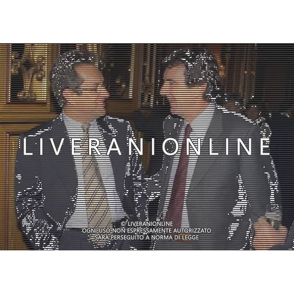 MILANO 17-12-1998 HOTEL PRINCIPE DI SAVOIA FESTA NATALIZIA DELLA LEGA NAZIONALE CALCIO NELLA FOTO JULIO VELASCO E DINO ZOFF AG ALDO LIVERANI SAS