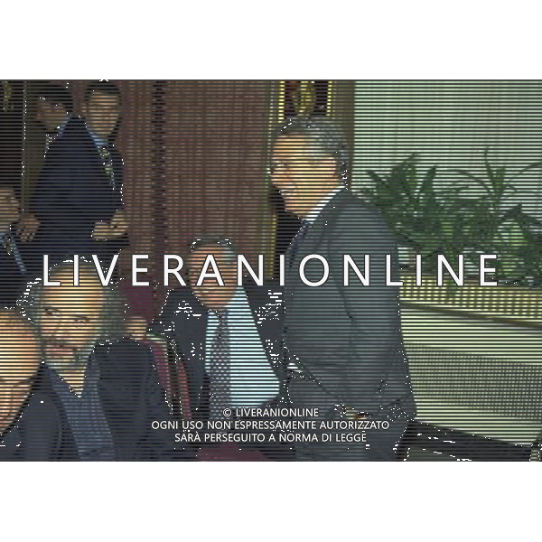 MILANO 17-12-1998 HOTEL PRINCIPE DI SAVOIA FESTA NATALIZIA DELLA LEGA NAZIONALE CALCIO NELLA FOTO CANDIDO CANNAVO CON ANTONIO MATTARESE AG ALDO LIVERANI SAS