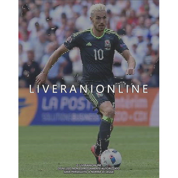UEFA Francia EURO 2016 Final Tournament Group Stage B Lens - 16.06.2016 Inghilterra-Galles Nella Foto:Ramsey Aaron /Ph.Vitez-Ag. Aldo Liverani