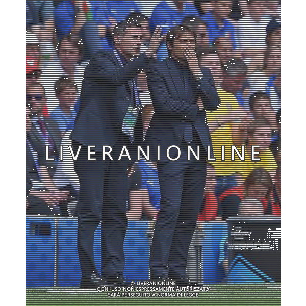 UEFA Francia EURO 2016 Final Tournament Group Stage E Tolosa - 17.06.2016 Italia-Svezia Nella Foto: antonio conte e angelo alessio /Ph.Vitez-Ag. Aldo Liverani