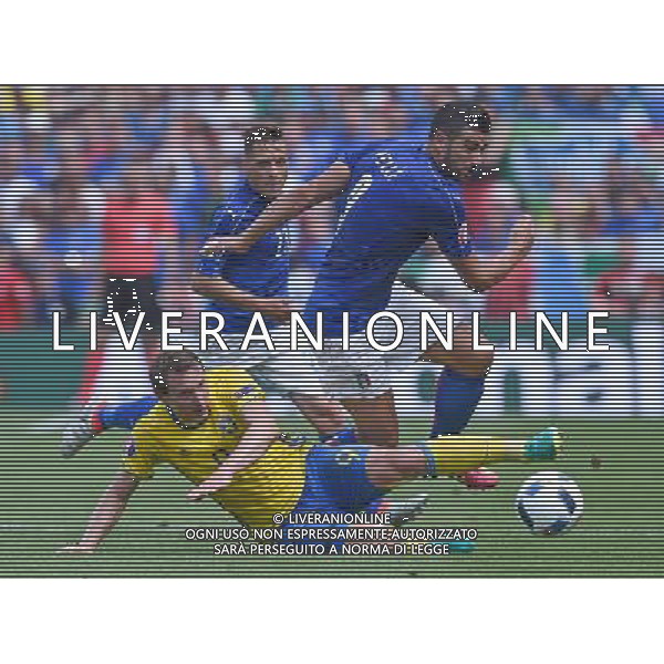 UEFA Francia EURO 2016 Final Tournament Group Stage E Tolosa - 17.06.2016 Italia-Svezia Nella Foto:kallstrom e graziano pelle\' /Ph.Vitez-Ag. Aldo Liverani