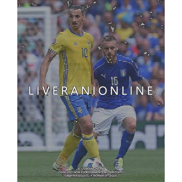 UEFA Francia EURO 2016 Final Tournament Group Stage E Tolosa - 17.06.2016 Italia-Svezia Nella Foto:ibrahimovic zlatan e daniele de rossi /Ph.Vitez-Ag. Aldo Liverani