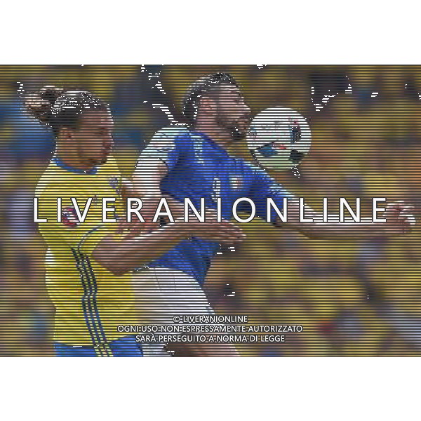 UEFA Francia EURO 2016 Final Tournament Group Stage E Tolosa - 17.06.2016 Italia-Svezia Nella Foto: graziano pelle\'-johansson /Ph.Vitez-Ag. Aldo Liverani