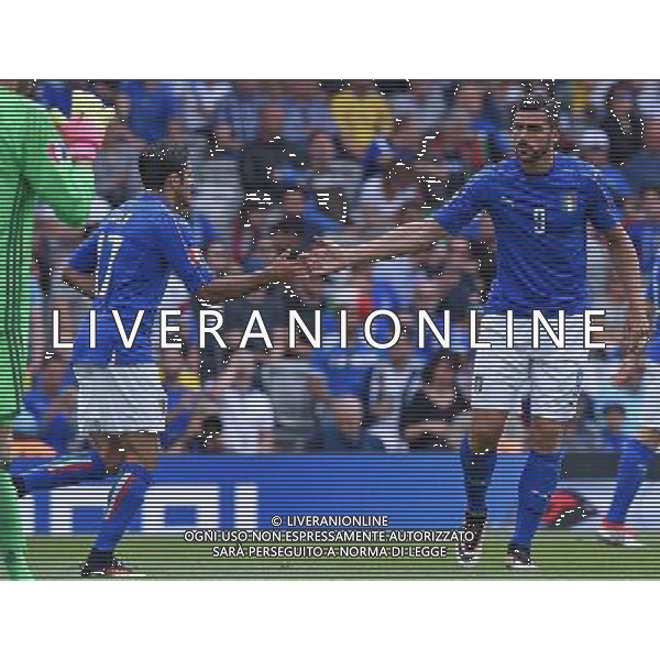 UEFA Francia EURO 2016 Final Tournament Group Stage E Tolosa - 17.06.2016 Italia-Svezia Nella Foto: graziano pelle\' e eder /Ph.Vitez-Ag. Aldo Liverani