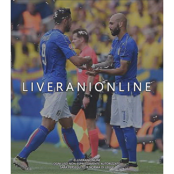 UEFA Francia EURO 2016 Final Tournament Group Stage E Tolosa - 17.06.2016 Italia-Svezia Nella Foto:sostituzione di graziano pelle\' con simone zaza /Ph.Vitez-Ag. Aldo Liverani