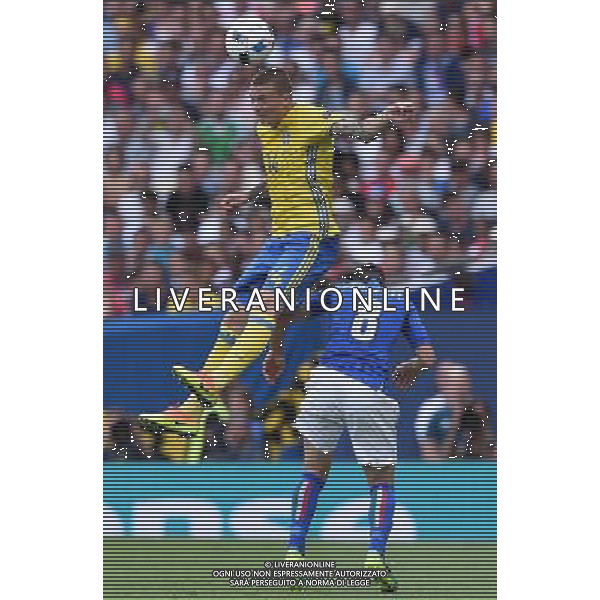 UEFA Francia EURO 2016 Final Tournament Group Stage E Tolosa - 17.06.2016 Italia-Svezia Nella Foto:lindelof e alessandro florenzi /Ph.Vitez-Ag. Aldo Liverani