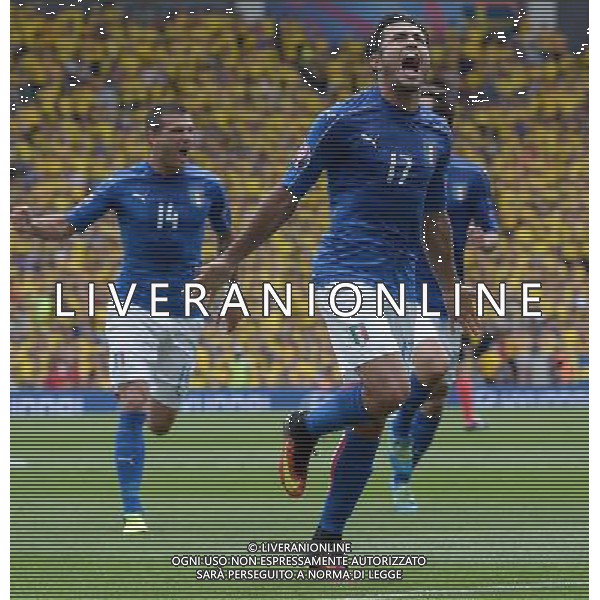 UEFA Francia EURO 2016 Final Tournament Group Stage E Tolosa - 17.06.2016 Italia-Svezia Nella Foto: esultanza dopo il gol di eder /Ph.Vitez-Ag. Aldo Liverani