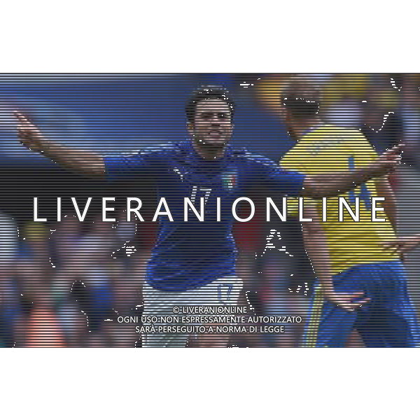 UEFA Francia EURO 2016 Final Tournament Group Stage E Tolosa - 17.06.2016 Italia-Svezia Nella Foto: esultanza dopo il gol di eder /Ph.Vitez-Ag. Aldo Liverani