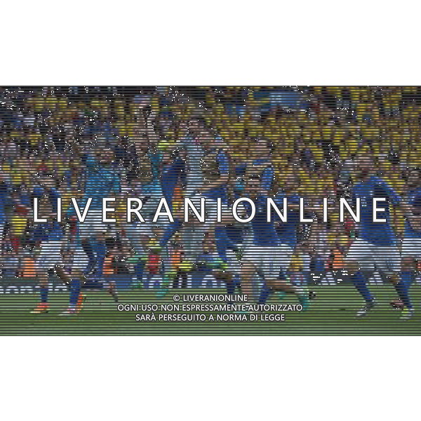UEFA Francia EURO 2016 Final Tournament Group Stage E Tolosa - 17.06.2016 Italia-Svezia Nella Foto: esultanza dei giocatori dell\'italia che festeggiano a fine gara /Ph.Vitez-Ag. Aldo Liverani