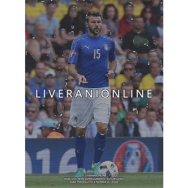 UEFA Francia EURO 2016 Final Tournament Group Stage E Tolosa - 17.06.2016 Italia-Svezia Nella Foto:Barzagli Andrea /Ph.Vitez-Ag. Aldo Liverani