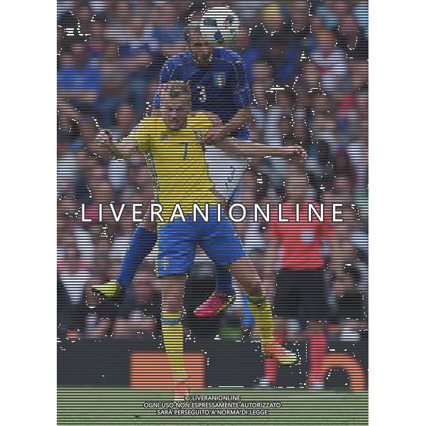 UEFA Francia EURO 2016 Final Tournament Group Stage E Tolosa - 17.06.2016 Italia-Svezia Nella Foto:Chiellini Giorgio-Larsson Sebastian /Ph.Vitez-Ag. Aldo Liverani