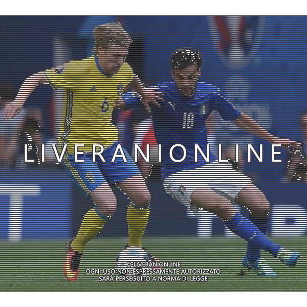 UEFA Francia EURO 2016 Final Tournament Group Stage E Tolosa - 17.06.2016 Italia-Svezia Nella Foto:Forsberg Emil-Parolo Marco /Ph.Vitez-Ag. Aldo Liverani