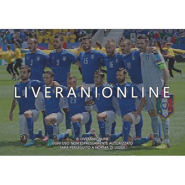 UEFA Francia EURO 2016 Final Tournament Group Stage E Tolosa - 17.06.2016 Italia-Svezia Nella Foto:Italia Squadra Formazione Chiellini,Pelle\',Barzagli,De Rossi,Bonucci,Buffon,Parolo,Florenzi,Giaccherini,Eder,Candreva /Ph.Vitez-Ag. Aldo Liverani