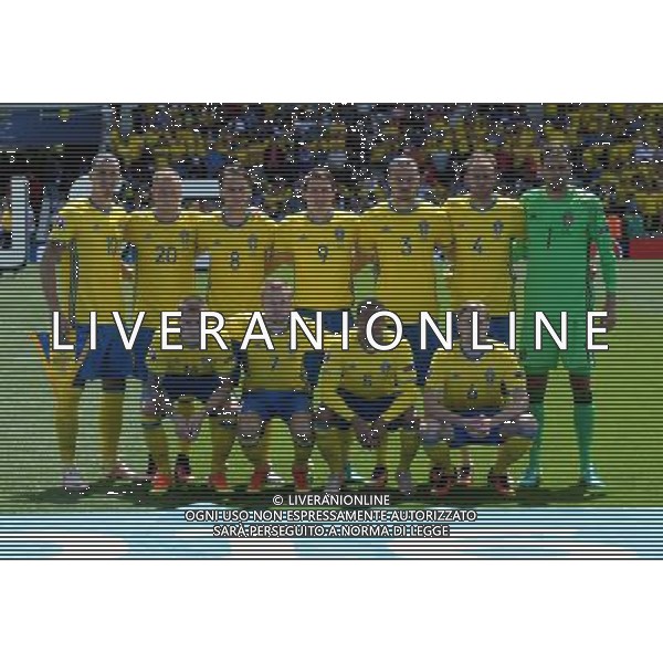 UEFA Francia EURO 2016 Final Tournament Group Stage E Tolosa - 17.06.2016 Italia-Svezia Nella Foto:Svezia Squadra Formazione Isaksson,Johansson,Granqvist,Olsson,Forsberg,Larsson,Ekdal,Kallstrom,Ibrahimovic,Lindelof,Guidetti /Ph.Vitez-Ag. Aldo Liverani