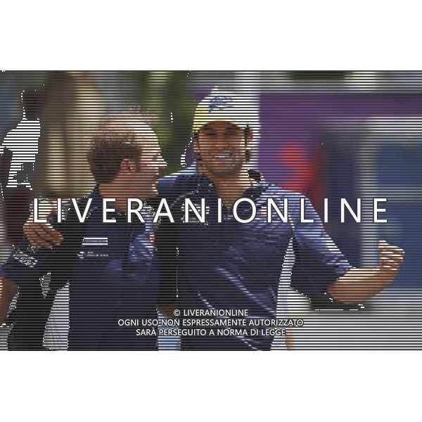 Felipe Nasr (BRA) Sauber F1 Team (Right) with Joseph Lieberer (SUI) Sauber Physio. 18.06.2016. Formula 1 World Championship, Rd 8, European Grand Prix, Baku Street Circuit, Azerbaijan, Qualifying Day. / AGENZIA ALDO LIVERANI SAS - Motor Racing - Formula One World Championship - European Grand Prix - Qualifying Day - Baku, Azerbaijan 18.06.2016 - Prove Ufficiali Qualifiche / ITALY ONLY EDITORIAL USE ONLY 