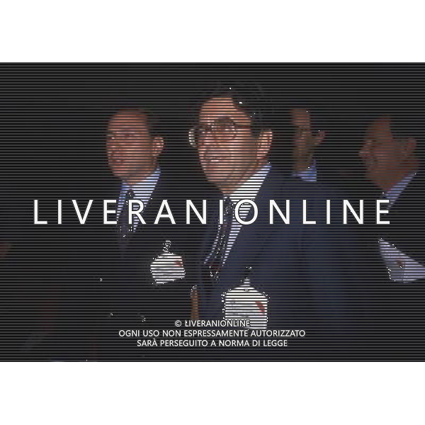 Vittorio Merloni imprenditore italiano, presidente onorario di Indesit Company - Retrospettiva nella foto con Silvio Berlusconi nel 1984 ©Archivio/ AGENZIA ALDO LIVERANI SAS