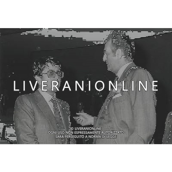 Vittorio Merloni imprenditore italiano, presidente onorario di Indesit Company - Retrospettiva nella foto con Giovanni Valeri Manera ©Archivio/ AGENZIA ALDO LIVERANI SAS