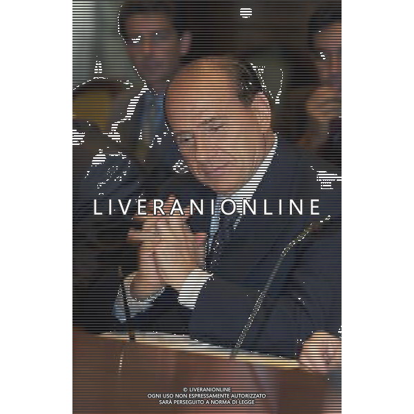 ROMA, 2-07-2002 PRESENTAZIONE DOCUMENTO PROGRAMMAZIONE ECONOMICA E FINAZIARIA (DPEF) ALLE PARTI SOCIALI NELLA FOTO:SILVIO BERLUSCONI FOTO ALDO LIVERANI 