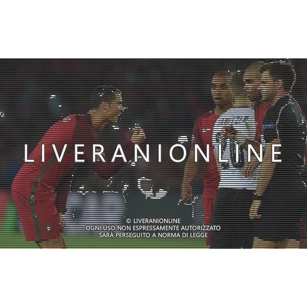 UEFA Francia EURO 2016 Final Tournament Group Stage F Parigi - 18.06.2016 Portogallo-Austria Nella Foto:ronaldo protesta con rizzoli /Ph.Vitez-Ag. Aldo Liverani