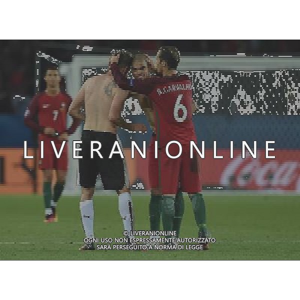 UEFA Francia EURO 2016 Final Tournament Group Stage F Parigi - 18.06.2016 Portogallo-Austria Nella Foto:carvalho pepe e harnik a fine partita /Ph.Vitez-Ag. Aldo Liverani