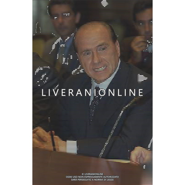 ROMA, 2-07-2002 PRESENTAZIONE DOCUMENTO PROGRAMMAZIONE ECONOMICA E FINAZIARIA (DPEF) ALLE PARTI SOCIALI NELLA FOTO:SILVIO BERLUSCONI FOTO ALDO LIVERANI 