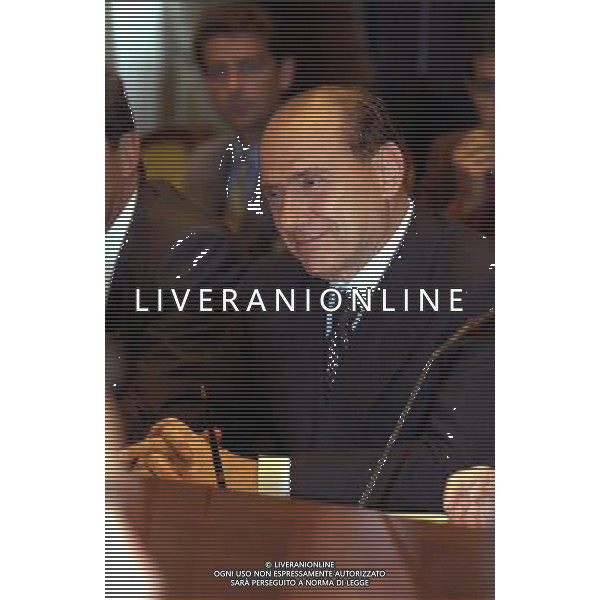 ROMA, 2-07-2002 PRESENTAZIONE DOCUMENTO PROGRAMMAZIONE ECONOMICA E FINAZIARIA (DPEF) ALLE PARTI SOCIALI NELLA FOTO:SILVIO BERLUSCONI FOTO ALDO LIVERANI 