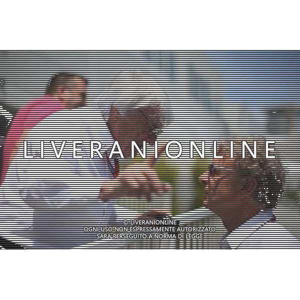 (L to R): Bernie Ecclestone (GBR) with Hermann Tilke (GER) Circuit Designer. 19.06.2016. Formula 1 World Championship, Rd 8, European Grand Prix, Baku Street Circuit, Azerbaijan, Race Day. AG ALDO LIVERANI SAS ONLY ITALY
