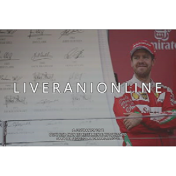 2nd place Sebastian Vettel (GER) Scuderia Ferrari SF16-H. 19.06.2016. Formula 1 World Championship, Rd 8, European Grand Prix, Baku Street Circuit, Azerbaijan, Race Day. AG ALDO LIVERANI SAS ONLY ITALY