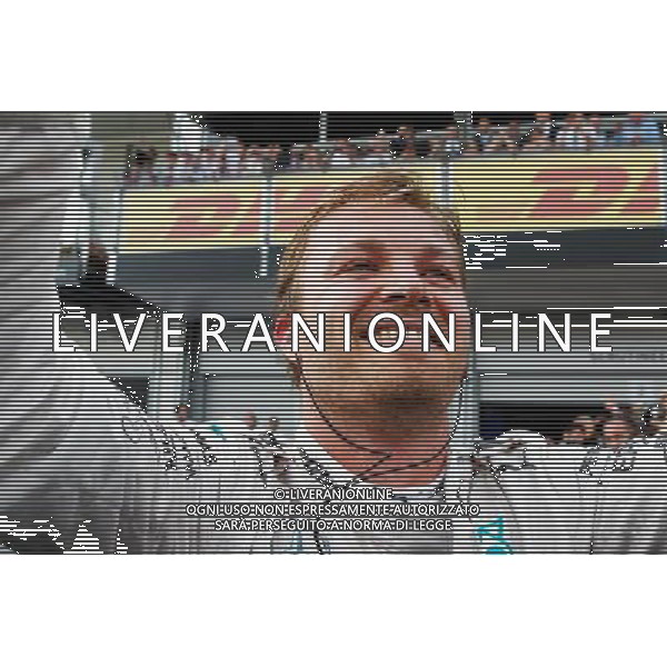 Race winner Nico Rosberg (GER) Mercedes AMG F1 celebrates in parc ferme. 19.06.2016. Formula 1 World Championship, Rd 8, European Grand Prix, Baku Street Circuit, Azerbaijan, Race Day. AG ALDO LIVERANI SAS ONLY ITALY