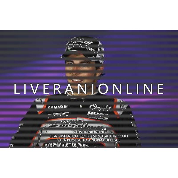 Sergio Perez (MEX) Sahara Force India F1 in the FIA Press Conference. 19.06.2016. Formula 1 World Championship, Rd 8, European Grand Prix, Baku Street Circuit, Azerbaijan, Race Day. AG ALDO LIVERANI SAS ONLY ITALY
