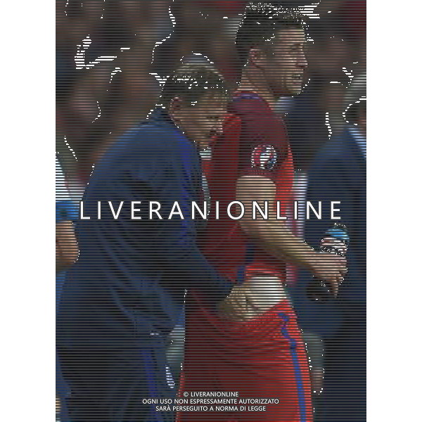 UEFA Francia EURO 2016 Final Tournament Group Stage B Saint-Etienne - 20.06.2016 Slovacchia-Inghilterra Nella Foto:massaggio per cahill /Ph.Vitez-Ag. Aldo Liverani
