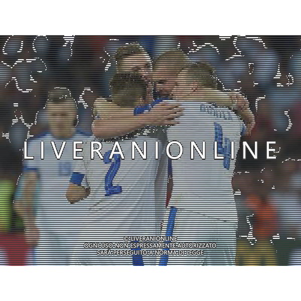 UEFA Francia EURO 2016 Final Tournament Group Stage B Saint-Etienne - 20.06.2016 Slovacchia-Inghilterra Nella Foto:i giocatori della slovacchia festeggiano /Ph.Vitez-Ag. Aldo Liverani