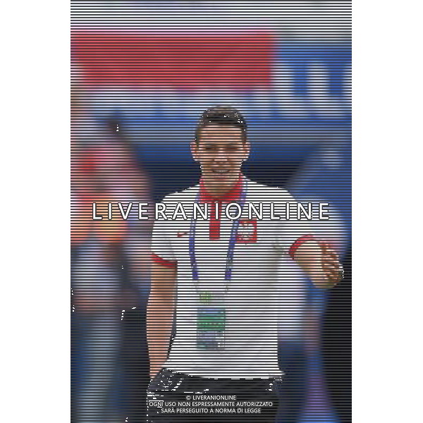 21.06.2016 MARSYLIA STADE VELODROME ( MARSEILLE FRANCE ) PILKA NOZNA ( FOOTBALL ) UEFA EURO 2016 MISTRZOSTWA EUROPY W PILCE NOZNEJ ( UEFA EURO 2016 ) GRUPA C ( GROUP C ) MECZ UKRAINA - POLSKA ( UKRAINE - POLAND ) NZ MARIUSZ STEPINSKI RADOSC USMIECH FOTO MICHAL STANCZYK / CYFRASPORT / NEWSPIX.PL --- Newspix.pl/ AGENZIA ALDO LIVERANI SAS Ucraina - Polonia UEFA Francia EURO 2016 Final Tournament Group Stage C Marsiglia - 21.06.2016- ITALY ONLY EDITORIAL USE ONLY