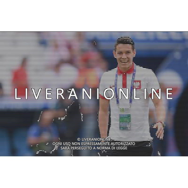 21.06.2016 MARSYLIA STADE VELODROME ( MARSEILLE FRANCE ) PILKA NOZNA ( FOOTBALL ) UEFA EURO 2016 MISTRZOSTWA EUROPY W PILCE NOZNEJ ( UEFA EURO 2016 ) GRUPA C ( GROUP C ) MECZ UKRAINA - POLSKA ( UKRAINE - POLAND ) NZ MARIUSZ STEPINSKI RADOSC USMIECH FOTO MICHAL STANCZYK / CYFRASPORT / NEWSPIX.PL --- Newspix.pl/ AGENZIA ALDO LIVERANI SAS Ucraina - Polonia UEFA Francia EURO 2016 Final Tournament Group Stage C Marsiglia - 21.06.2016- ITALY ONLY EDITORIAL USE ONLY