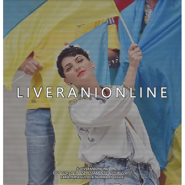 2016.06.21 Marsylia Marseille Pilka nozna Euro 2016 mecz grupy C Ukraina - Polska N/z Kibic kibice kibicka fanka Ukrainy Foto Norbert Barczyk / PressFocus 2016.06.21 Marsylia Marseille Football UEFA Euro 2016 group C game between Ukraine and Poland Kibic kibice kibicka fanka Ukrainy Credit: Norbert Barczyk / PressFocus / NEWSPIX.PL --- Newspix.pl/ AGENZIA ALDO LIVERANI SAS Ucraina - Polonia UEFA Francia EURO 2016 Final Tournament Group Stage C Marsiglia - 21.06.2016- ITALY ONLY EDITORIAL USE ONLY