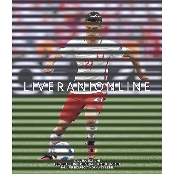 2016.06.21 Marsylia Marseille Pilka nozna Euro 2016 mecz grupy C Ukraina - Polska N/z Bartosz Kapustka Foto Norbert Barczyk / PressFocus 2016.06.21 Marsylia Marseille Football UEFA Euro 2016 group C game between Ukraine and Poland Bartosz Kapustka Credit: Norbert Barczyk / PressFocus / NEWSPIX.PL --- Newspix.pl / NEWSPIX.PL --- Newspix.pl/ AGENZIA ALDO LIVERANI SAS Ucraina - Polonia UEFA Francia EURO 2016 Final Tournament Group Stage C Marsiglia - 21.06.2016- ITALY ONLY EDITORIAL USE ONLY
