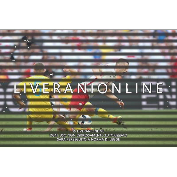 MARSYLIA 21.06.2016 MECZ I RUNDA GRUPA C MISTRZOSTW EUROPY 2016: UKRAINA - POLSKA --- FIRST ROUND GROUP C UEFA EURO 2016 MATCH IN MARSEILLE: UKRAINE - POLAND OLEKSANDR KUCZER PIOTR ZIELINSKI TARAS STEPANENKO FOT. PIOTR KUCZA/NEWSPIX.PL --- Newspix.pl /AGENZIA ALDO LIVERANI SAS - ITALY ONLY EDITORIAL USE ONLY Ucraina - Polonia UEFA Francia EURO 2016 Final Tournament Group Stage C Marsiglia - 21.06.2016 *** Local Caption *** www.newspix.pl mail us: info@newspix.pl call us: 0048 022 23 22 222 --- Polish Picture Agency by Ringier Axel Springer Poland