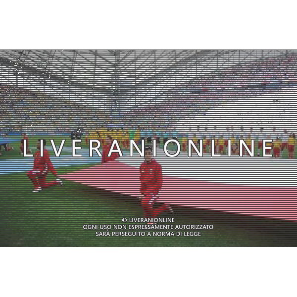 21.06.2016 MARSYLIA STADE VELODROME ( MARSEILLE FRANCE ) PILKA NOZNA ( FOOTBALL ) UEFA EURO 2016 MISTRZOSTWA EUROPY W PILCE NOZNEJ ( UEFA EURO 2016 ) GRUPA C ( GROUP C ) MECZ UKRAINA - POLSKA ( UKRAINE - POLAND ) NZ PREZENTACJA ZAWODNIKOW WYJSCIE NA BOISKO FOTO MICHAL STANCZYK / CYFRASPORT / NEWSPIX.PL --- Newspix.pl /AGENZIA ALDO LIVERANI SAS - ITALY ONLY EDITORIAL USE ONLY Ucraina - Polonia UEFA Francia EURO 2016 Final Tournament Group Stage C Marsiglia - 21.06.2016 *** Local Caption *** www.newspix.pl mail us: info@newspix.pl call us: 0048 022 23 22 222 --- Polish Picture Agency by Ringier Axel Springer Poland