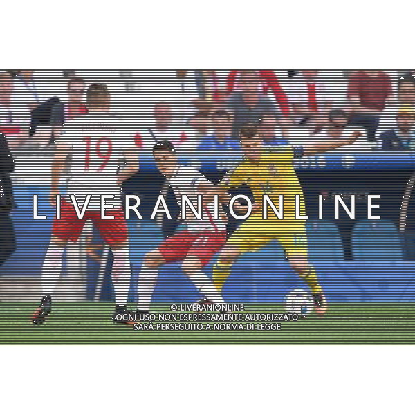 21.06.2016 MARSYLIA STADE VELODROME ( MARSEILLE FRANCE ) PILKA NOZNA ( FOOTBALL ) UEFA EURO 2016 MISTRZOSTWA EUROPY W PILCE NOZNEJ ( UEFA EURO 2016 ) GRUPA C ( GROUP C ) MECZ UKRAINA - POLSKA ( UKRAINE - POLAND ) NZ BARTOSZ KAPUSTKA RUSLAN ROTAN FOTO MICHAL STANCZYK / CYFRASPORT / NEWSPIX.PL --- Newspix.pl /AGENZIA ALDO LIVERANI SAS - ITALY ONLY EDITORIAL USE ONLY Ucraina - Polonia UEFA Francia EURO 2016 Final Tournament Group Stage C Marsiglia - 21.06.2016 *** Local Caption *** www.newspix.pl mail us: info@newspix.pl call us: 0048 022 23 22 222 --- Polish Picture Agency by Ringier Axel Springer Poland