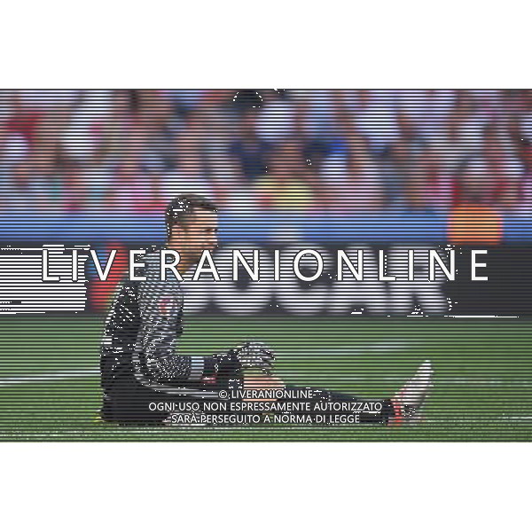 21.06.2016 MARSYLIA STADE VELODROME ( MARSEILLE FRANCE ) PILKA NOZNA ( FOOTBALL ) UEFA EURO 2016 MISTRZOSTWA EUROPY W PILCE NOZNEJ ( UEFA EURO 2016 ) GRUPA C ( GROUP C ) MECZ UKRAINA - POLSKA ( UKRAINE - POLAND ) NZ LUKASZ FABIANSKI SYLWETKA RADOSC USMIECH FOTO MICHAL STANCZYK / CYFRASPORT / NEWSPIX.PL --- Newspix.pl /AGENZIA ALDO LIVERANI SAS - ITALY ONLY EDITORIAL USE ONLY Ucraina - Polonia UEFA Francia EURO 2016 Final Tournament Group Stage C Marsiglia - 21.06.2016 *** Local Caption *** www.newspix.pl mail us: info@newspix.pl call us: 0048 022 23 22 222 --- Polish Picture Agency by Ringier Axel Springer Poland