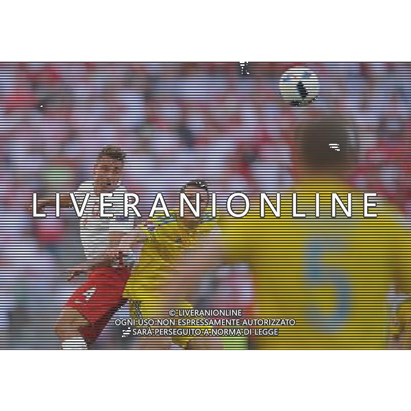2016.06.21 Marsylia Marseille Pilka nozna Euro 2016 mecz grupy C Ukraina - Polska N/z Thiago Cionek, Yevhen Konoplyanka Foto Norbert Barczyk / PressFocus 2016.06.21 Marsylia Marseille Football UEFA Euro 2016 group C game between Ukraine and Poland Thiago Cionek, Yevhen Konoplyanka Credit: Norbert Barczyk / PressFocus / NEWSPIX.PL --- Newspix.pl /AGENZIA ALDO LIVERANI SAS - ITALY ONLY EDITORIAL USE ONLY Ucraina - Polonia UEFA Francia EURO 2016 Final Tournament Group Stage C Marsiglia - 21.06.2016 *** Local Caption *** www.newspix.pl mail us: info@newspix.pl call us: 0048 022 23 22 222 --- Polish Picture Agency by Ringier Axel Springer Poland