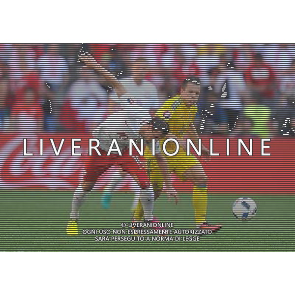 2016.06.21 Marsylia Marseille Pilka nozna Euro 2016 mecz grupy C Ukraina - Polska N/z Grzegorz Krychowiak, Yevhen Konoplyanka Foto Norbert Barczyk / PressFocus 2016.06.21 Marsylia Marseille Football UEFA Euro 2016 group C game between Ukraine and Poland Grzegorz Krychowiak, Yevhen Konoplyanka Credit: Norbert Barczyk / PressFocus / NEWSPIX.PL --- Newspix.pl /AGENZIA ALDO LIVERANI SAS - ITALY ONLY EDITORIAL USE ONLY Ucraina - Polonia UEFA Francia EURO 2016 Final Tournament Group Stage C Marsiglia - 21.06.2016 *** Local Caption *** www.newspix.pl mail us: info@newspix.pl call us: 0048 022 23 22 222 --- Polish Picture Agency by Ringier Axel Springer Poland