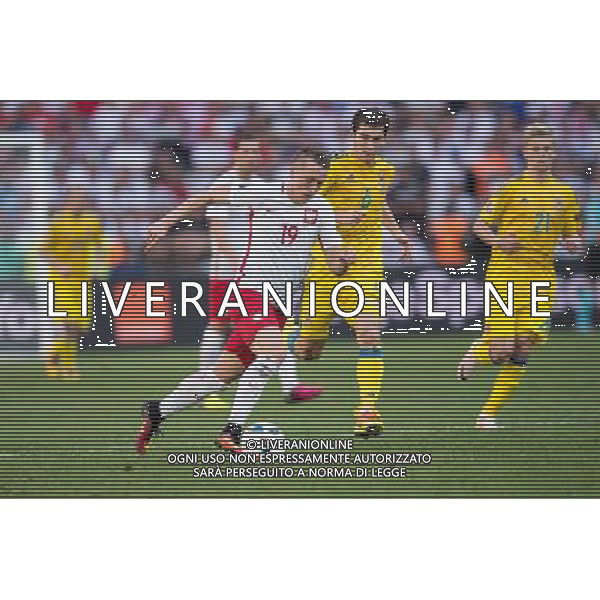 21.06.2016, Marsylia, Stade Velodrome, UEFA Euro 2016, Ukraina - Polska, Ukraine - Poland, Piotr Zielinski (Polska), Taras Stepanenko (Ukraina), fot. Lukasz Skwiot / Foto Olimpik / NEWSPIX.PL --- Newspix.pl /AGENZIA ALDO LIVERANI SAS - ITALY ONLY EDITORIAL USE ONLY Ucraina - Polonia UEFA Francia EURO 2016 Final Tournament Group Stage C Marsiglia - 21.06.2016 *** Local Caption *** www.newspix.pl mail us: info@newspix.pl call us: 0048 022 23 22 222 --- Polish Picture Agency by Ringier Axel Springer Poland