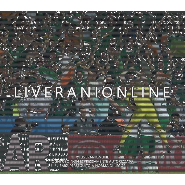UEFA Francia EURO 2016 Final Tournament Group Stage E Lille - 22.06.2016 Italia-Repubblica d\'Irlanda Nella Foto:la gioia dei giocatori irlandesi - esultanza a fine gara /Ph.Vitez-Ag. Aldo Liverani