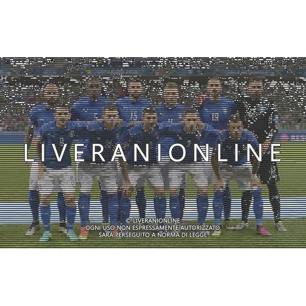 UEFA Francia EURO 2016 Final Tournament Group Stage E Lille - 22.06.2016 Italia-Repubblica d\'Irlanda Nella Foto:Italia Squadra Formazione Zaza,Ogbonna,Barzagli,Immobile,Bonucci,Sirigu,Florenzi,Bernardeschi,Thiago Motta,De Sciglio,Sturaro /Ph.Vitez-Ag. Aldo Liverani
