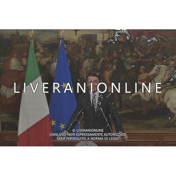 Conferenza stampa sul futuro delle rinnovabili e dell\'energia in Italia - Roma - 23.06.2016 - Palazzo Chigi - nella foto: Matteo Renzi / Ph. Corradetti - AG ALDO LIVERANI SAS