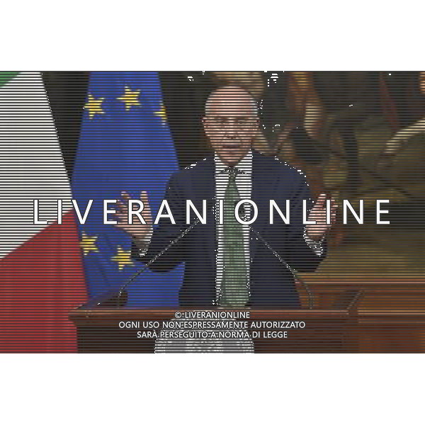 Conferenza stampa sul futuro delle rinnovabili e dell\'energia in Italia - Roma - 23.06.2016 - Palazzo Chigi - nella foto: Francesco Starace ad Enel / Ph. Corradetti - AG ALDO LIVERANI SAS