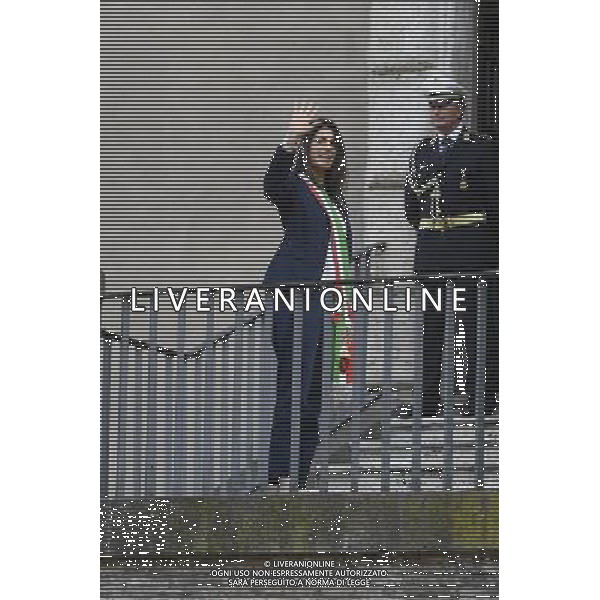 ROMA 23/06/2016 MUNICIPIO DI ROMA LA PRIMA USCITA DEL NUOVO SINDACO VIRGINA RAGGI FOTO FABRIZIO CORRADETTI-AG ALDO LIVERANI SAS